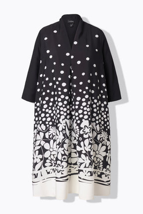 Ulla Popken Floral Monochrome Dress