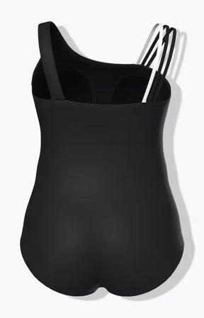 Ulla Popken Floral Monochrome Swimsuit 