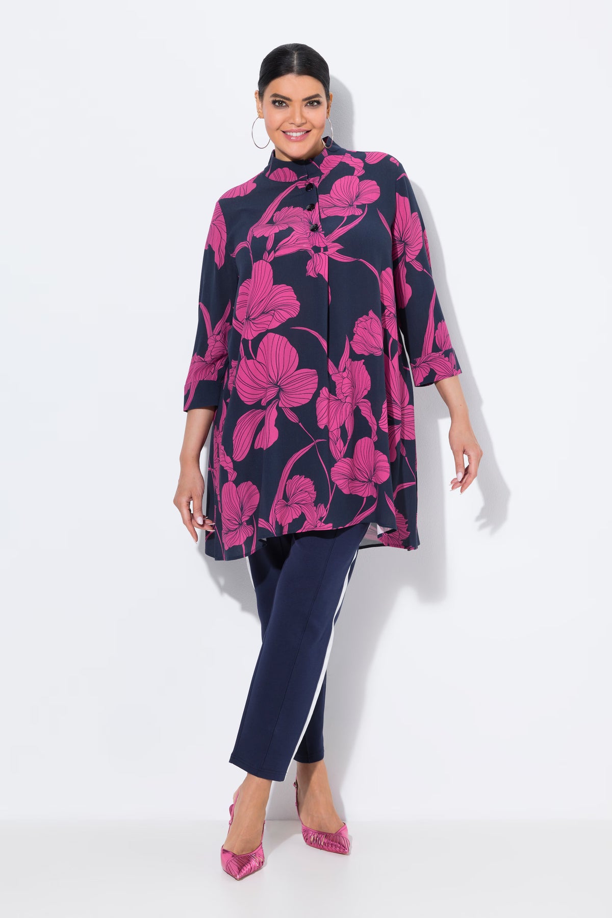 Ulla Popken Floral Tunic Dress