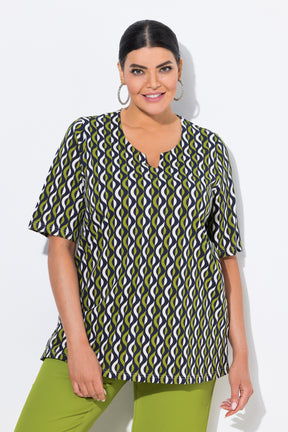 Ulla Popken Graphic Green T-Shirt