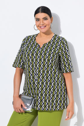 Ulla Popken Graphic Green T-Shirt