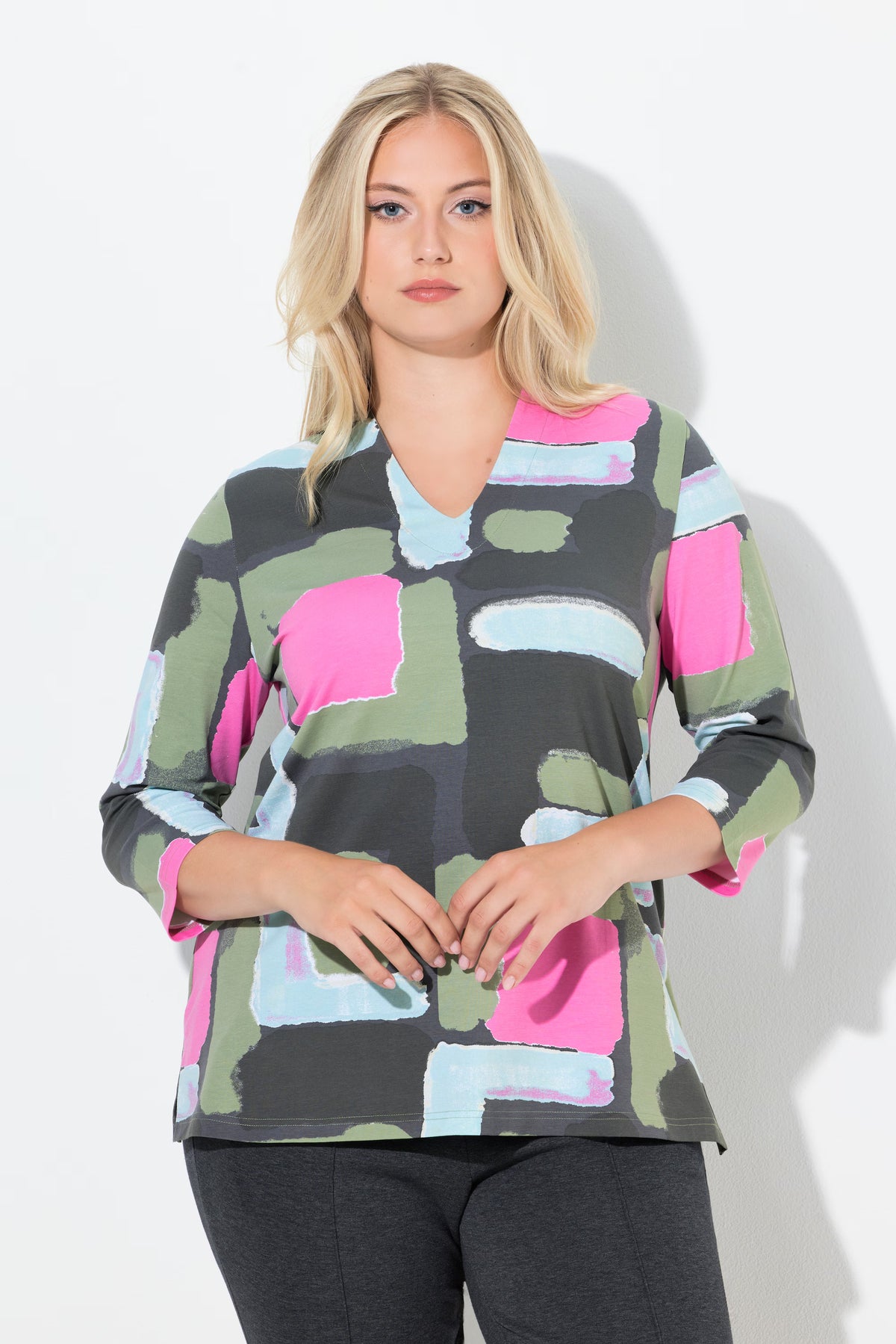 Ulla Popken Graphic Multicolour Top
