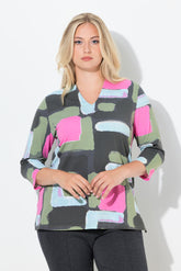 Ulla Popken Graphic Multicolour Top