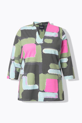 Ulla Popken Graphic Multicolour Top