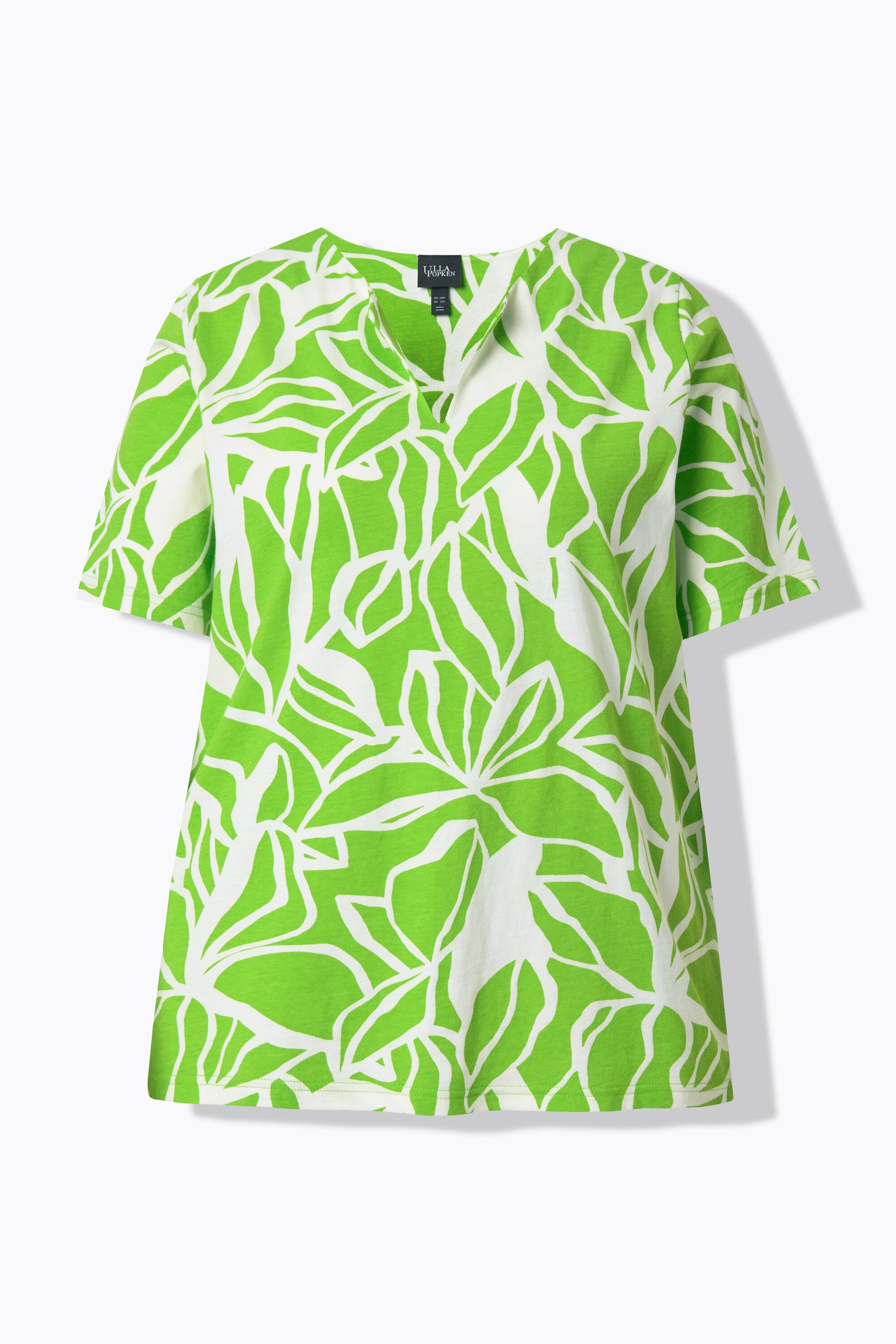 Ulla Popken Green Leaf T-Shirt 