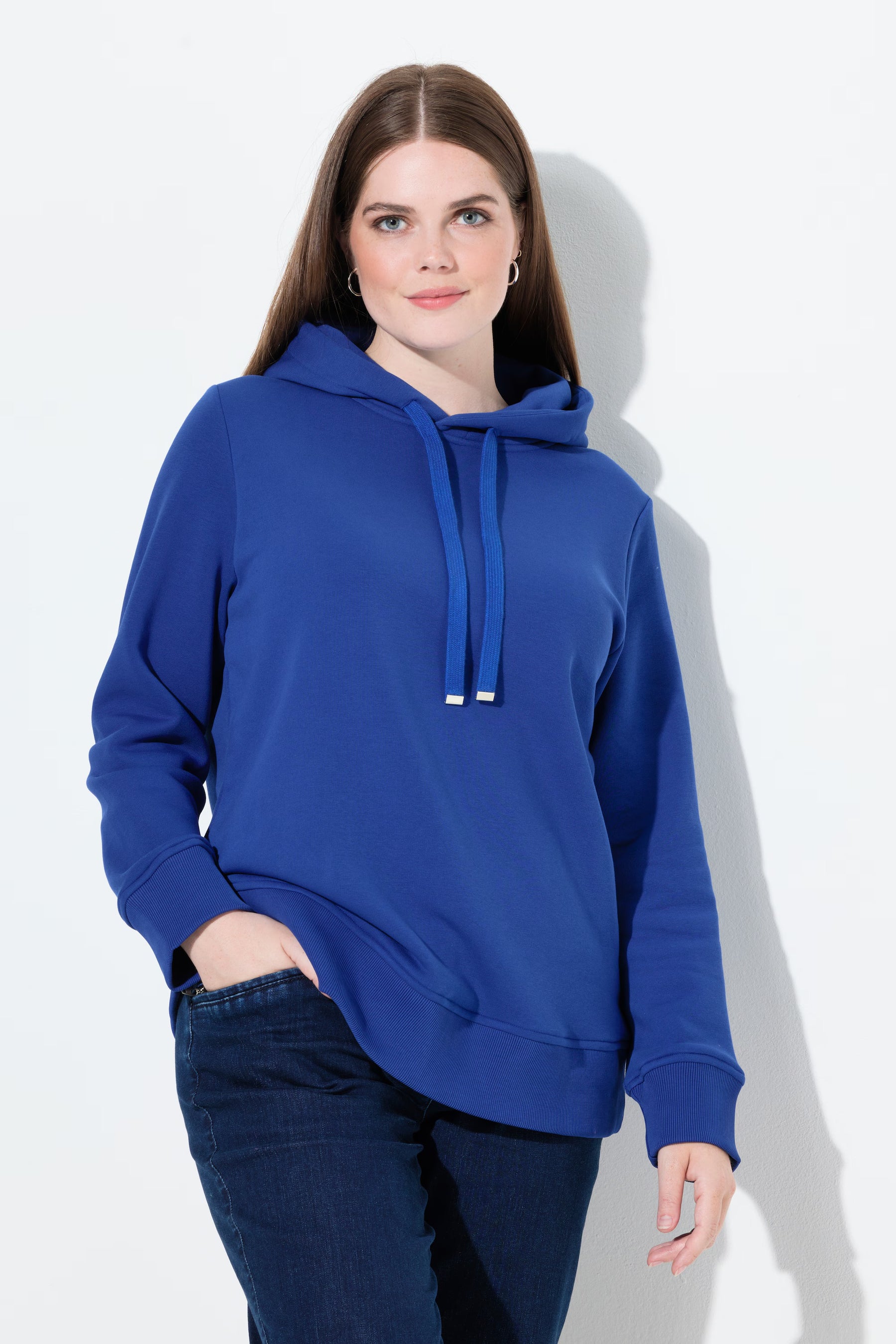 Ulla Popken Hoodie in Blue
