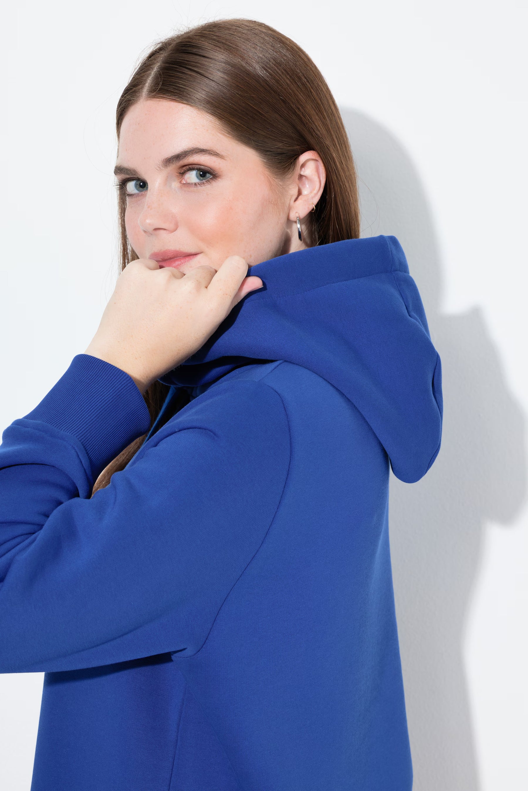 Ulla Popken Hoodie in Blue