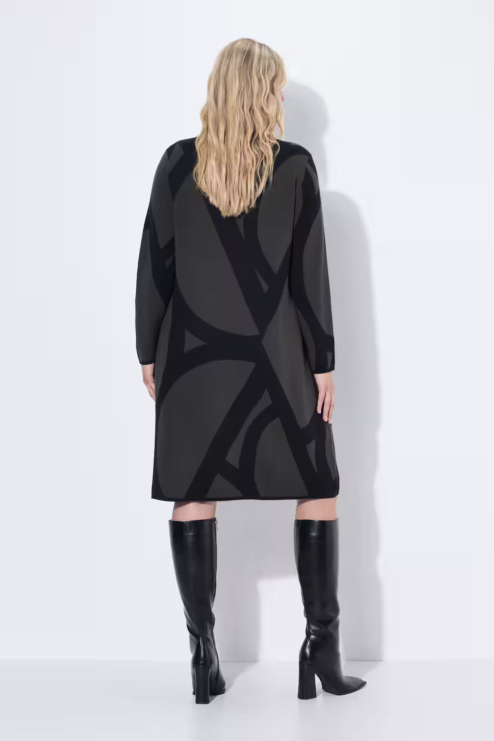 Ulla Popken Knit Dress in Khaki