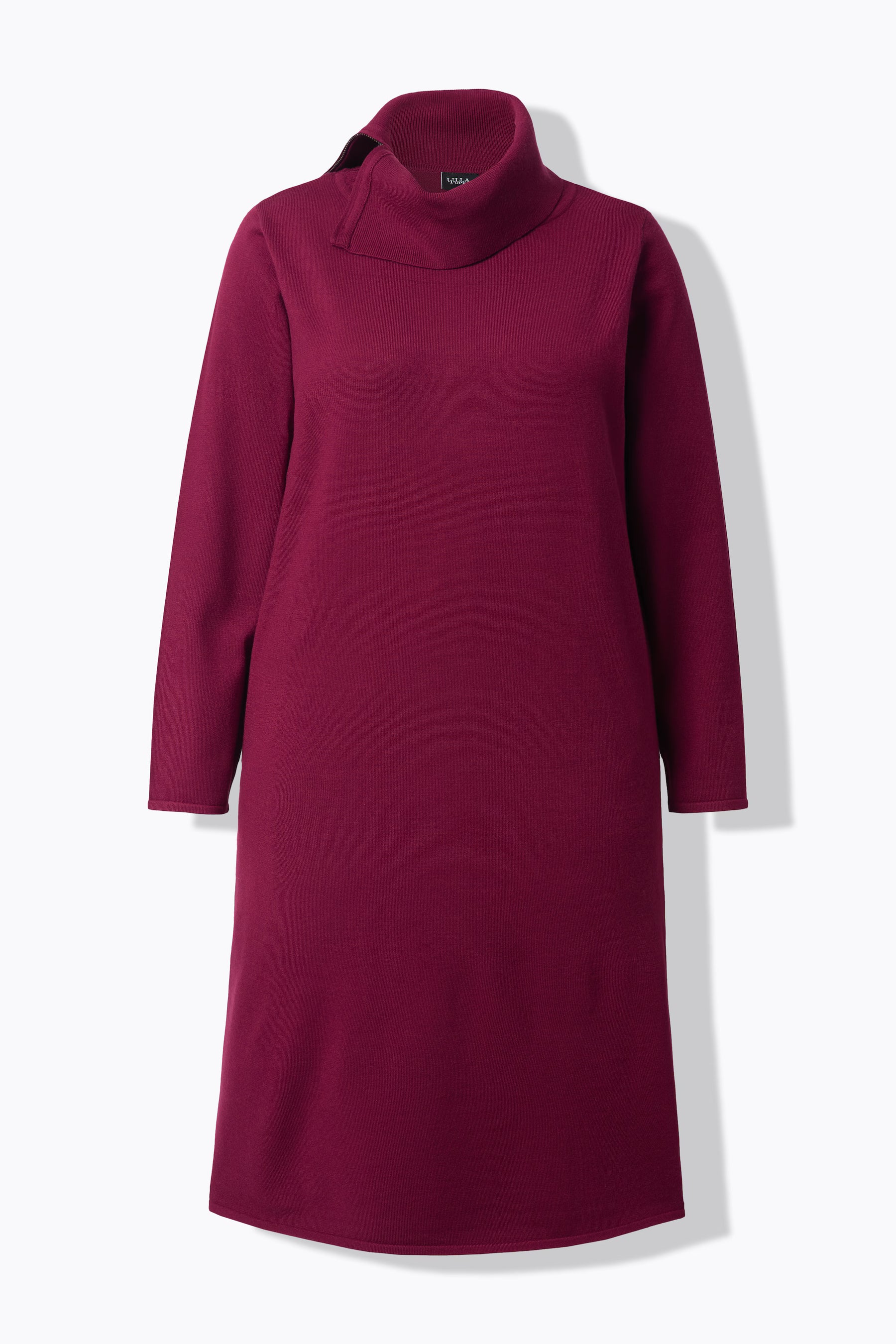 Ulla Popken Knit Midi Dress in Wine