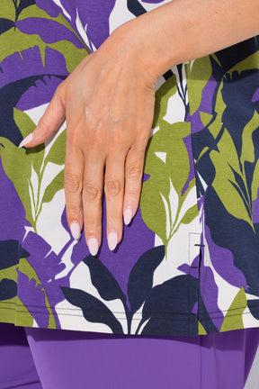 Ulla Popken Leaf Print T-Shirt