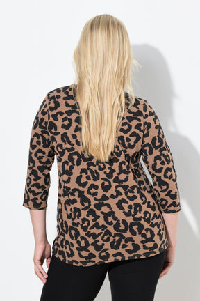 Ulla Popken Leopard Print Top