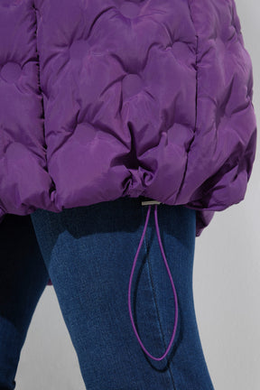 Ulla Popken Longline Gilet in Purple
