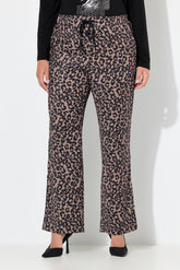 Ulla Popken Mary Trousers in Leopard Print