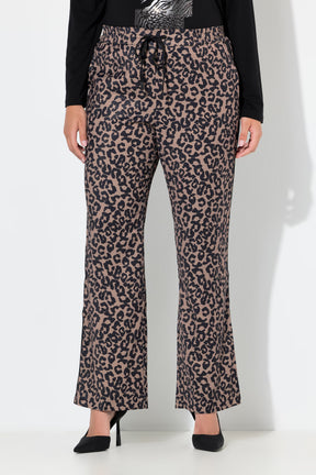 Ulla Popken Mary Trousers in Leopard Print