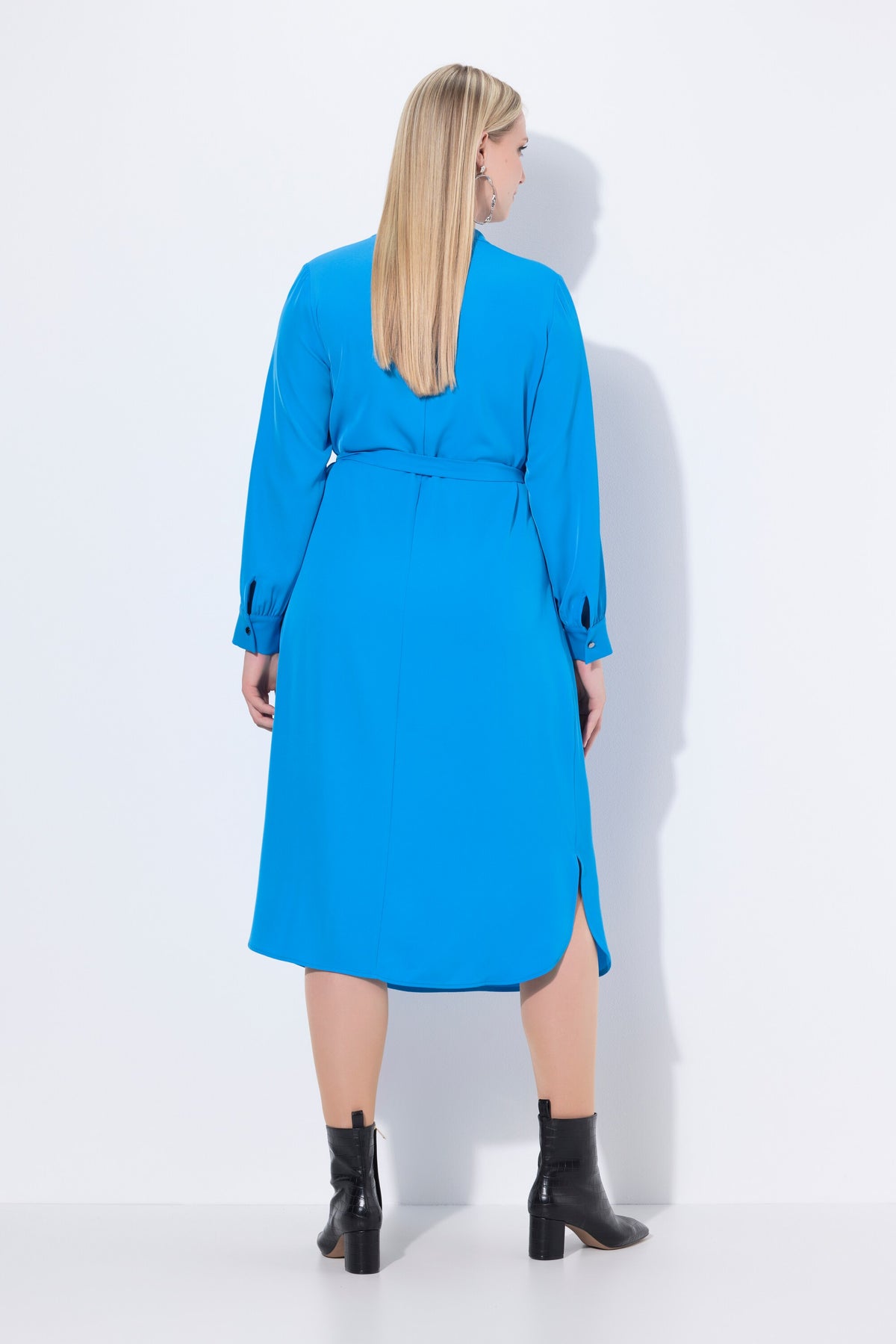 Ulla Popken Midi Dress in Blue