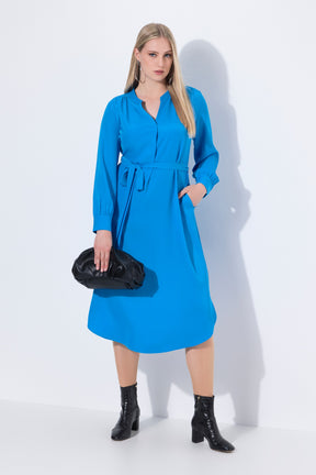 Ulla Popken Midi Dress in Blue
