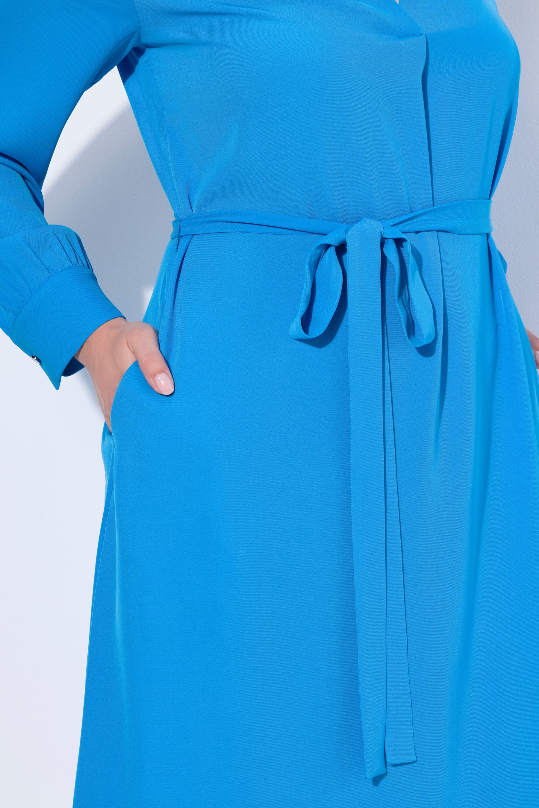 Ulla Popken Midi Dress in Blue
