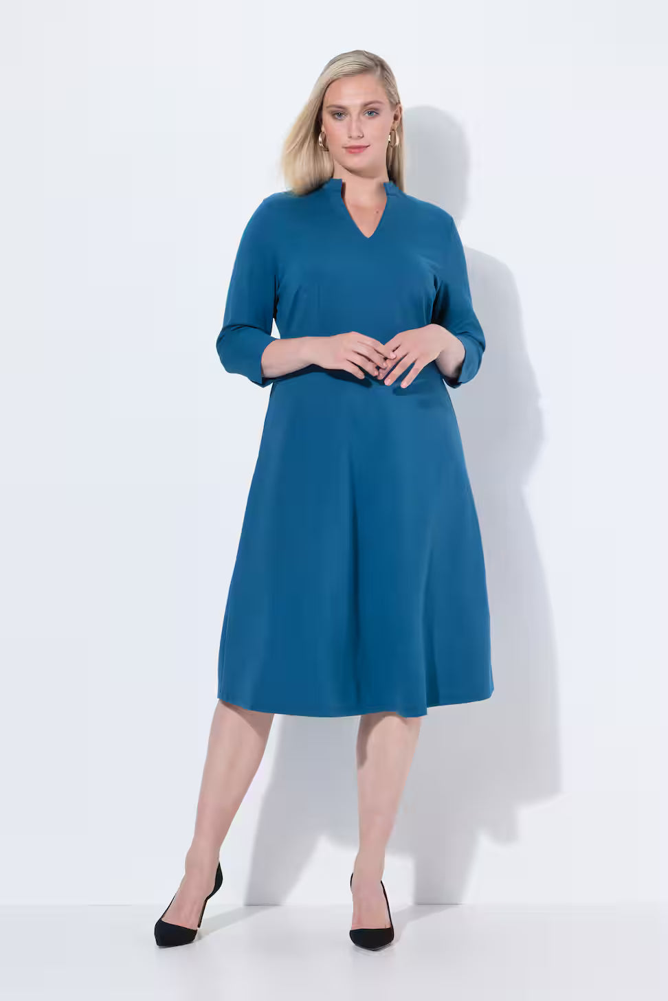 Ulla Popken Midi Dress in Teal