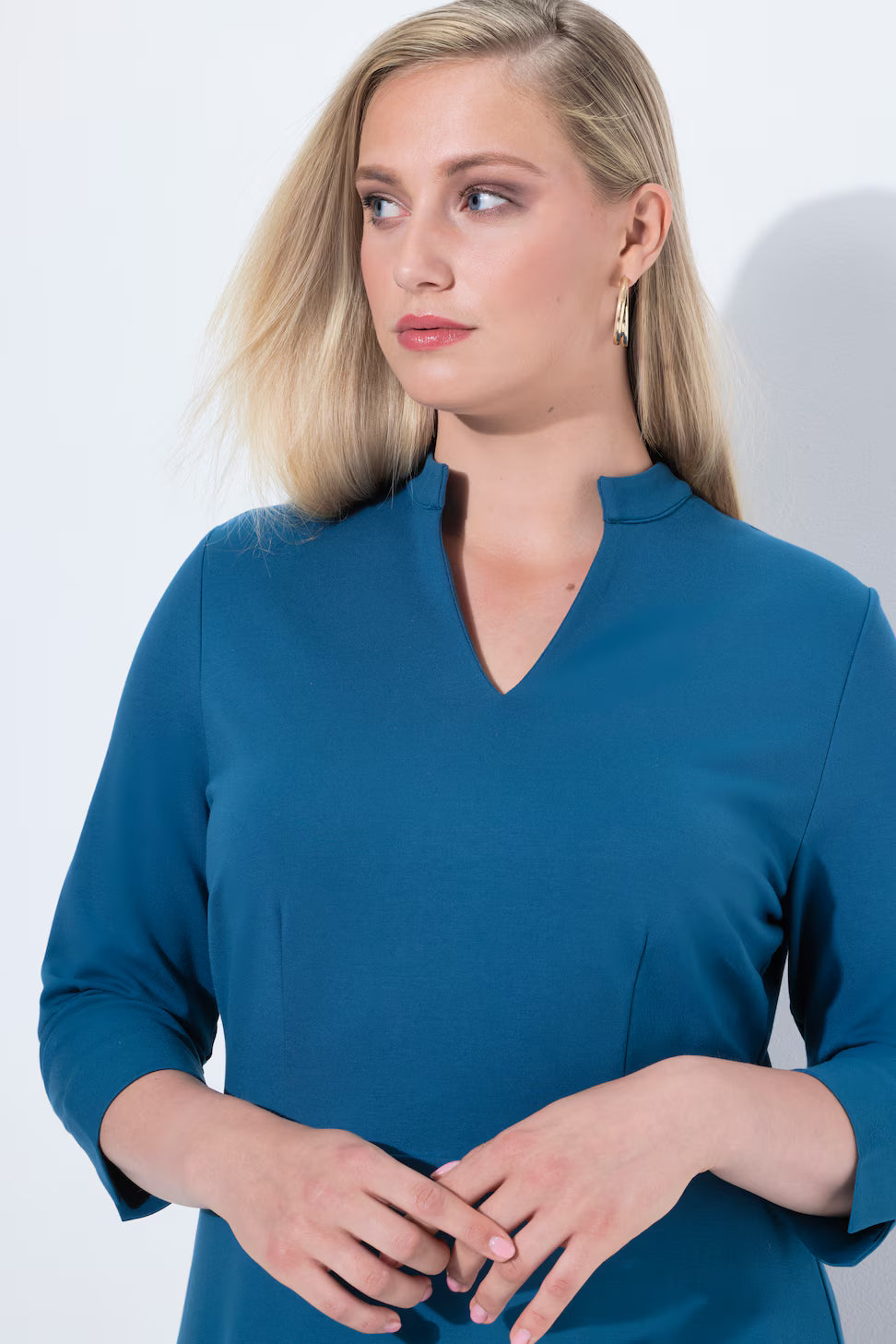 Ulla Popken Midi Dress in Teal