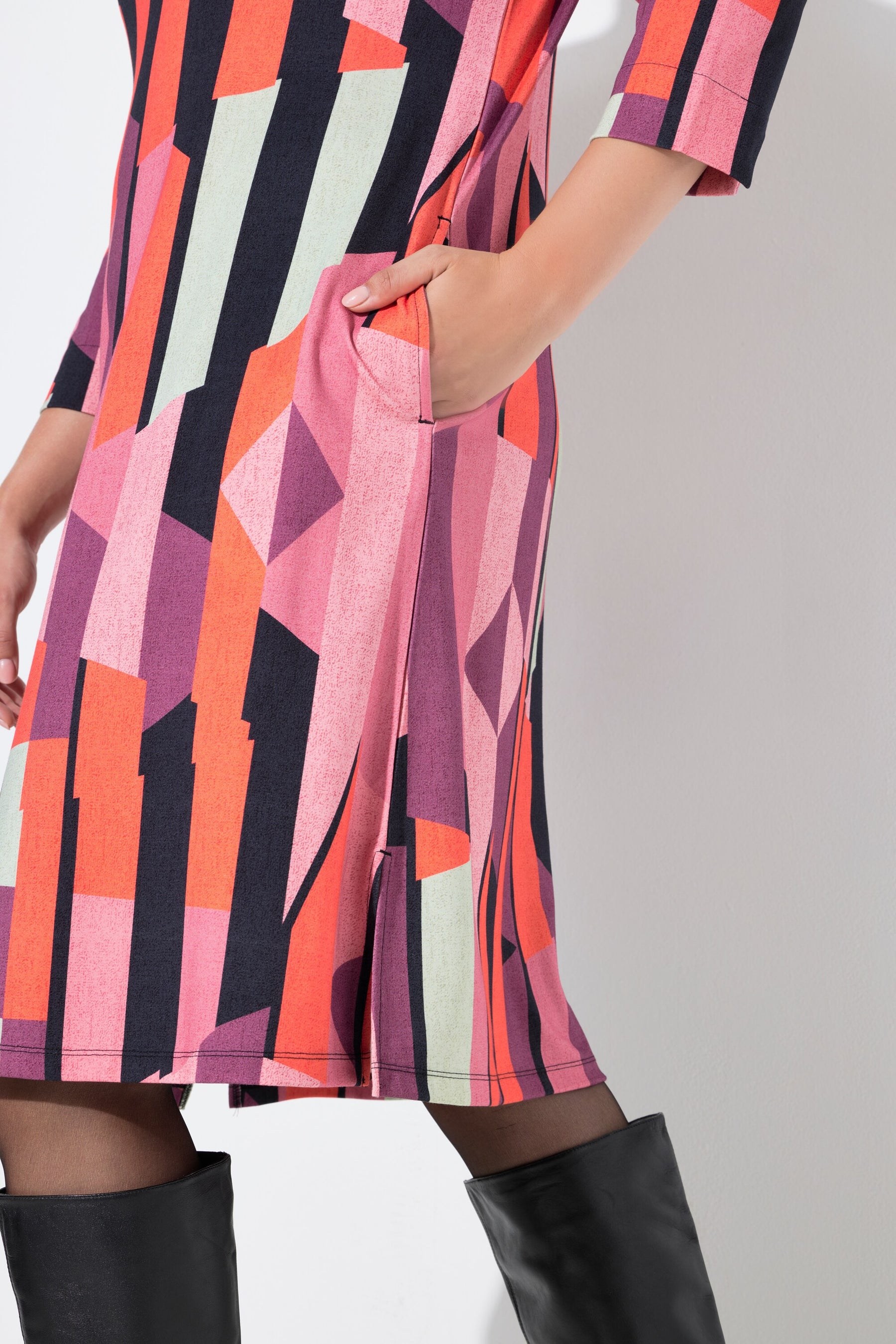 Ulla Popken Multicolour Graphic Dress. 