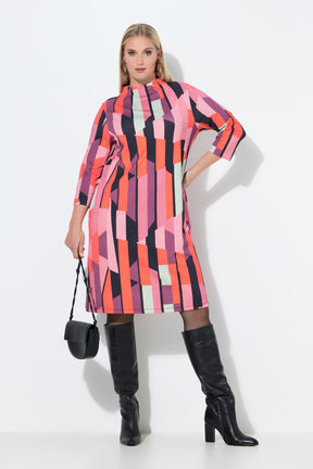 Ulla Popken Multicolour Graphic Dress. 