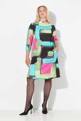 Ulla Popken Multicolour Midi Dress