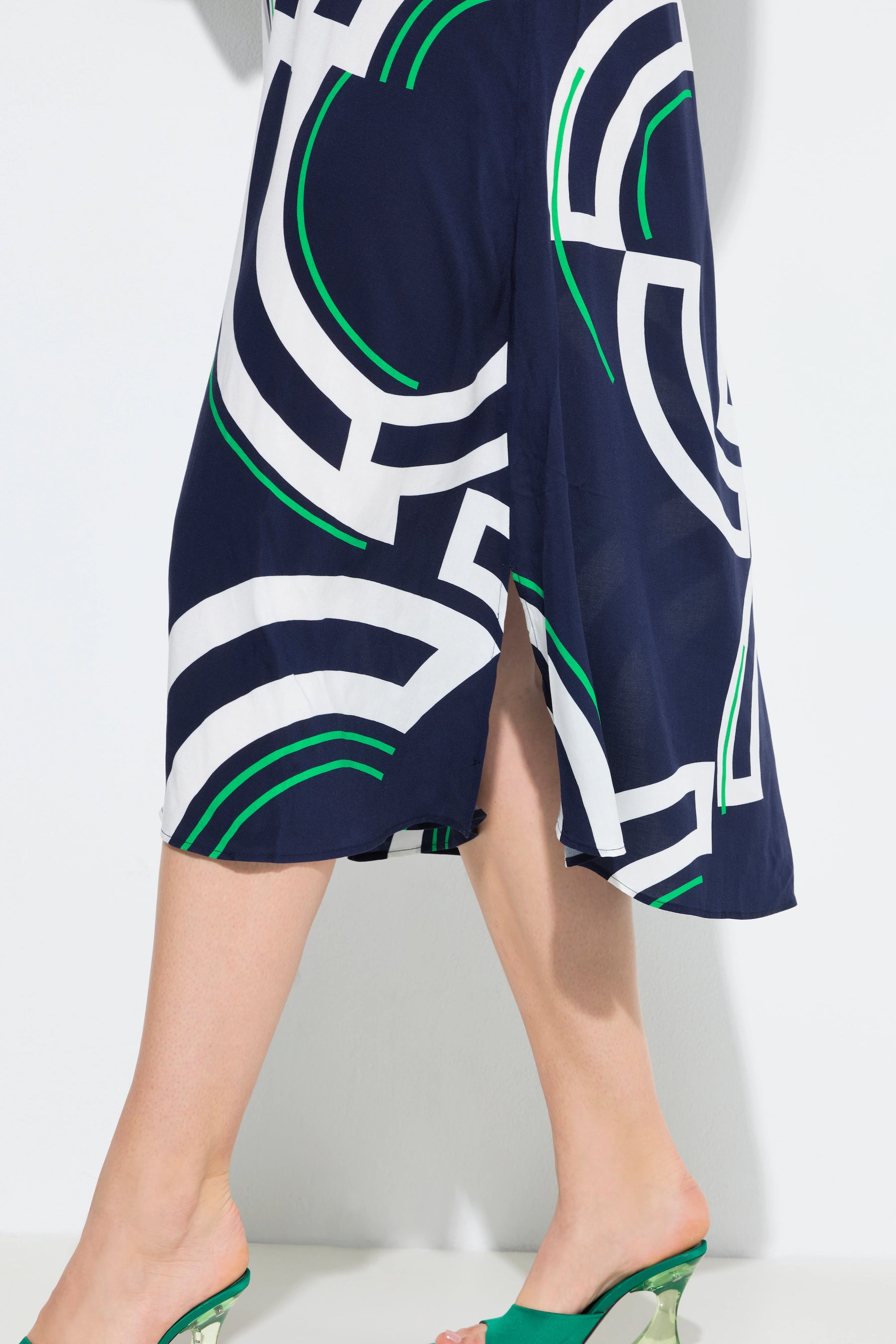 Ulla Popken Navy Circle Dress 