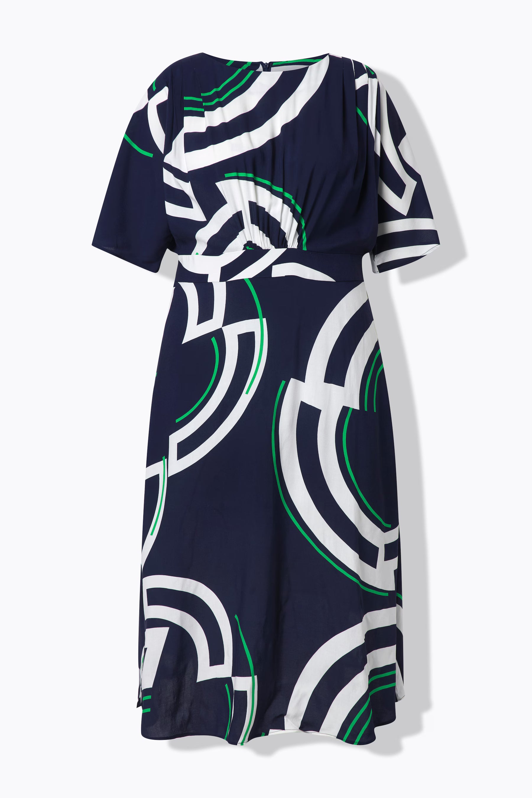 Ulla Popken Navy Circle Dress 