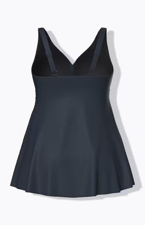 Ulla Popken Navy Swimsuit with Skirt 