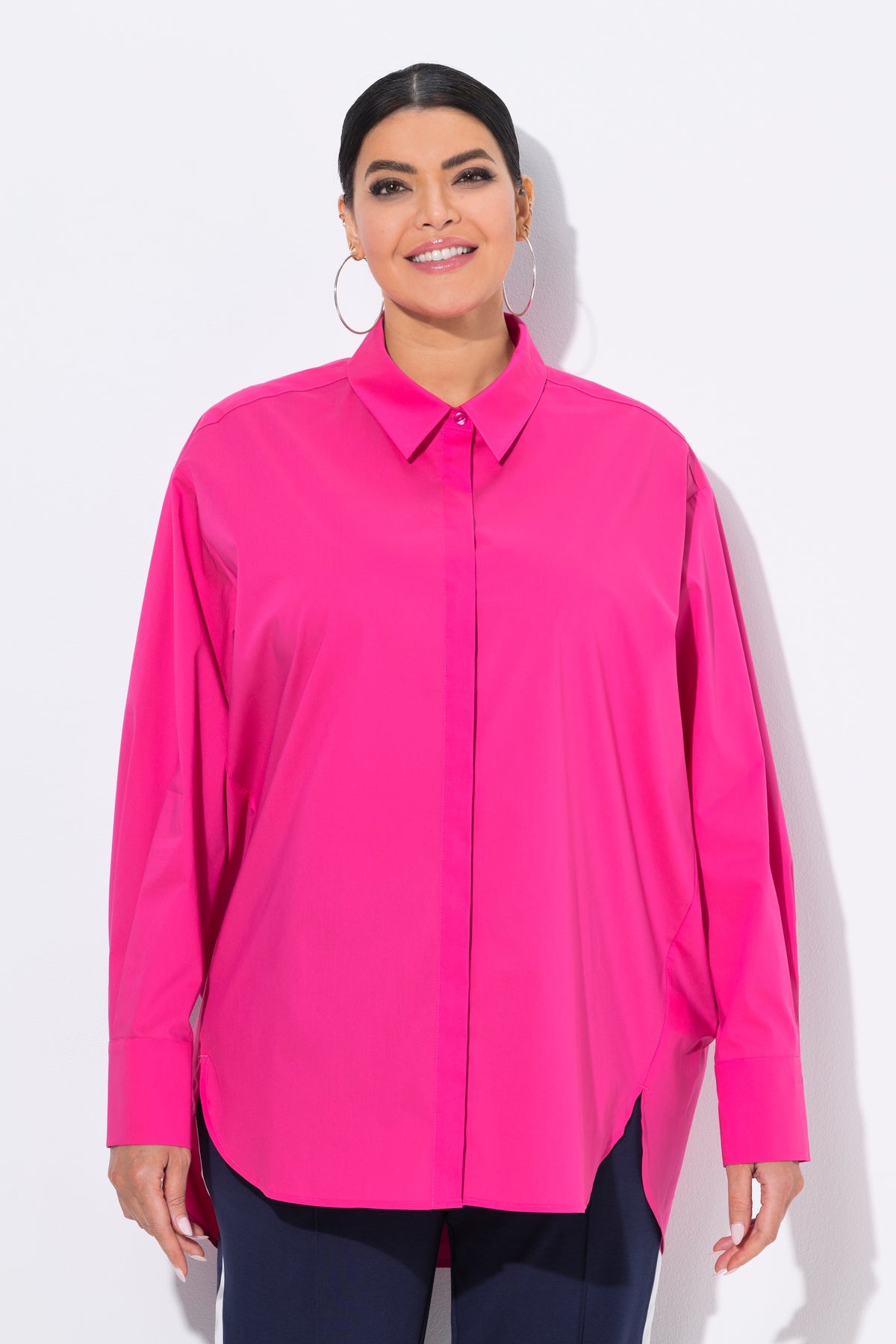 Ulla Popken Oversized Pink Shirt