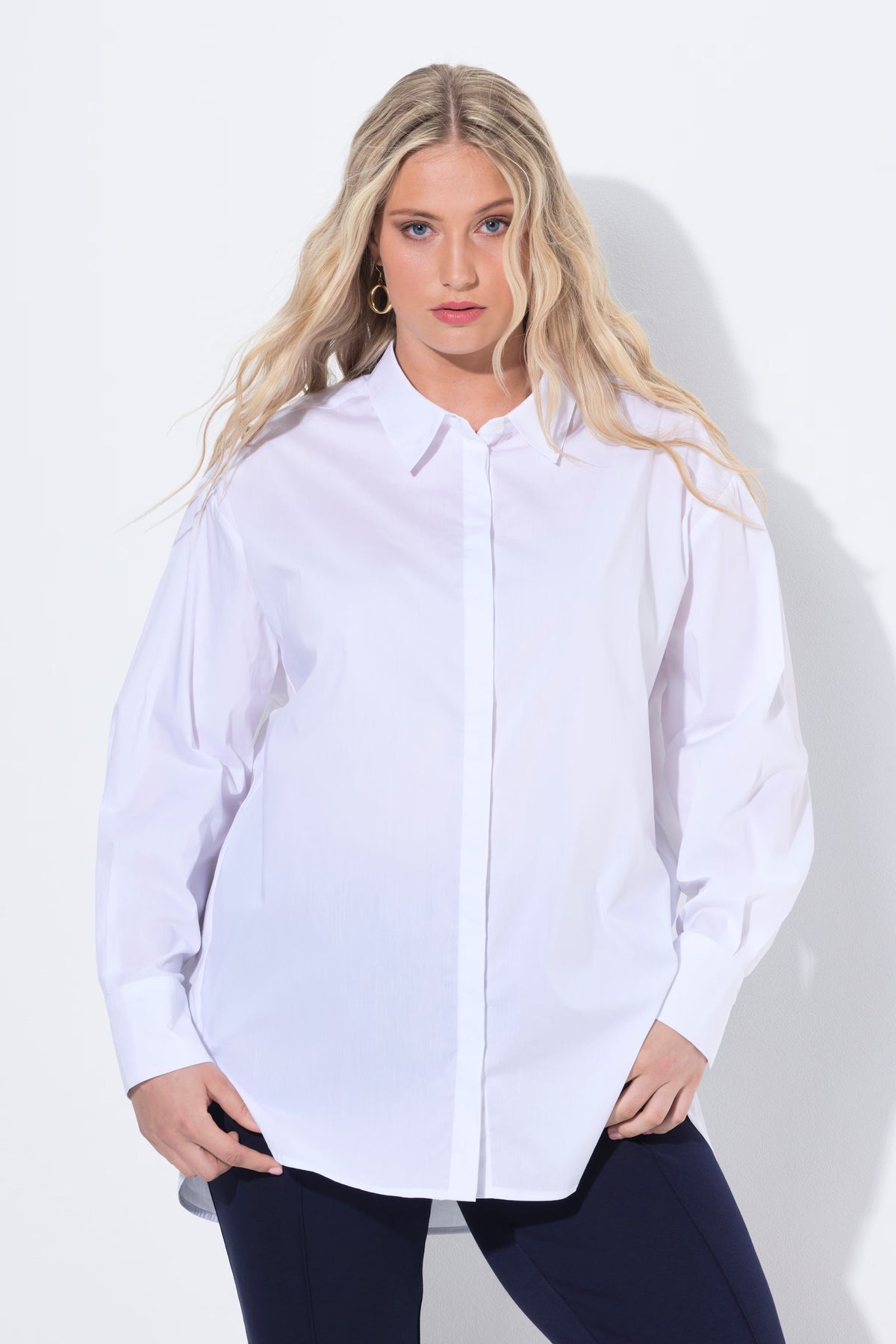 Ulla Popken Oversized White Shirt