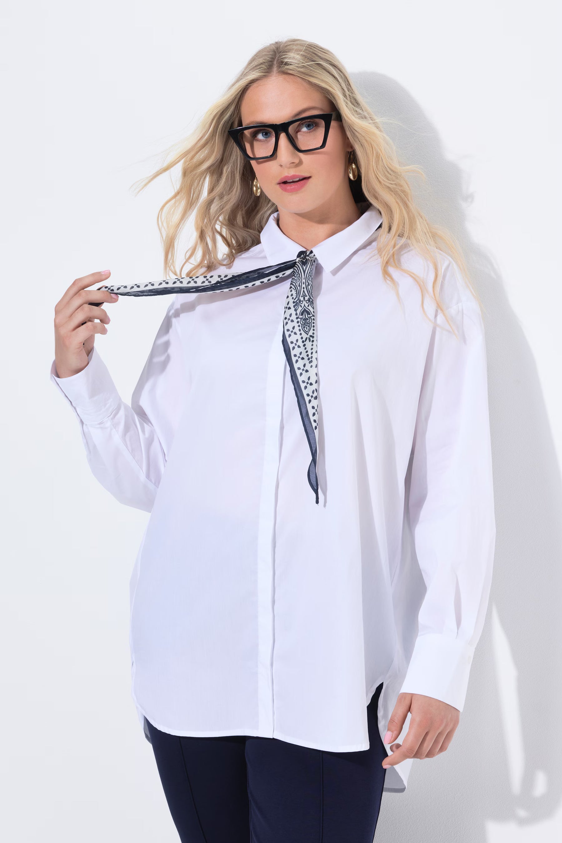 Ulla Popken Oversized White Shirt