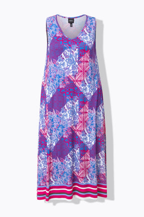 Ulla Popken Patch Print Dress