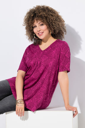 Ulla Popken Pink Snake T-Shirt
