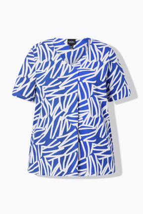 
Ulla Popken Pleat T-Shirt in Blue
 