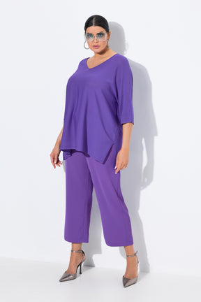 Ulla Popken Purple 7/8th Trousers