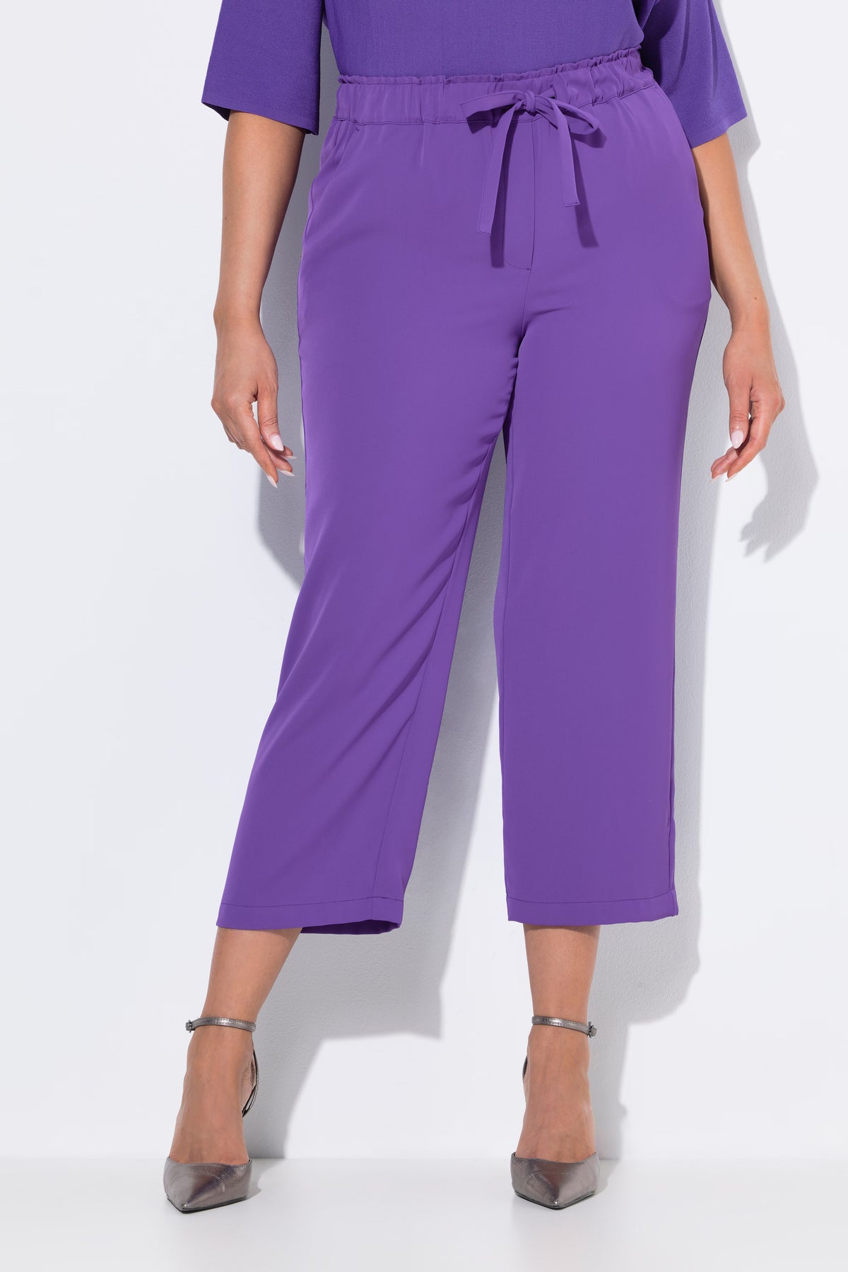 Ulla Popken Purple 7/8th Trousers