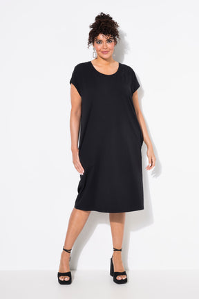 Ulla Popken Rhinestone Dress in Black