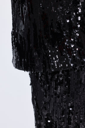 Ulla Popken Sequin Shirt in Black