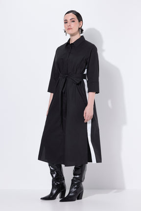 Ulla Popken Shirt Dress in Black