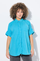 Ulla Popken Shirt in Turquoise