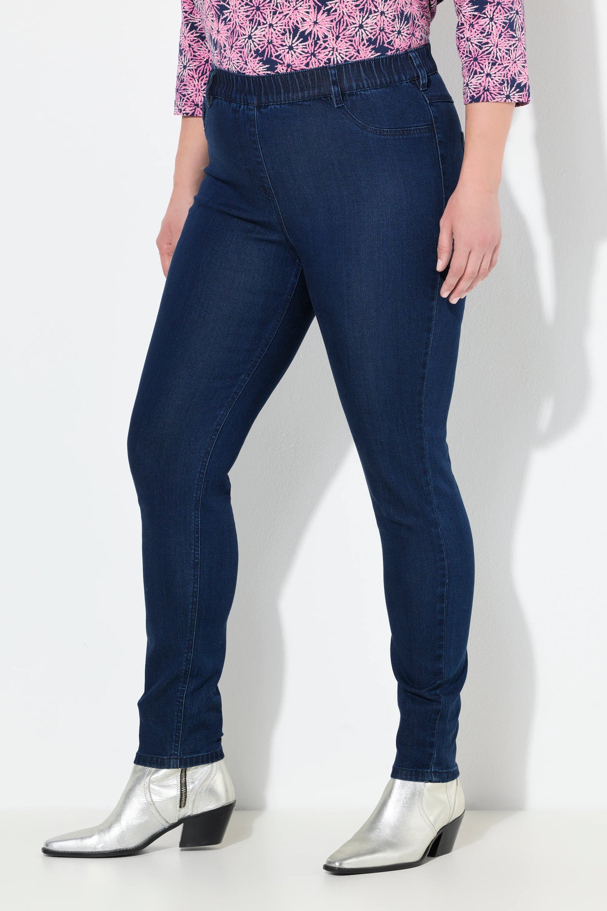 Ulla Popken Sienna Jeggings in Dark Denim
