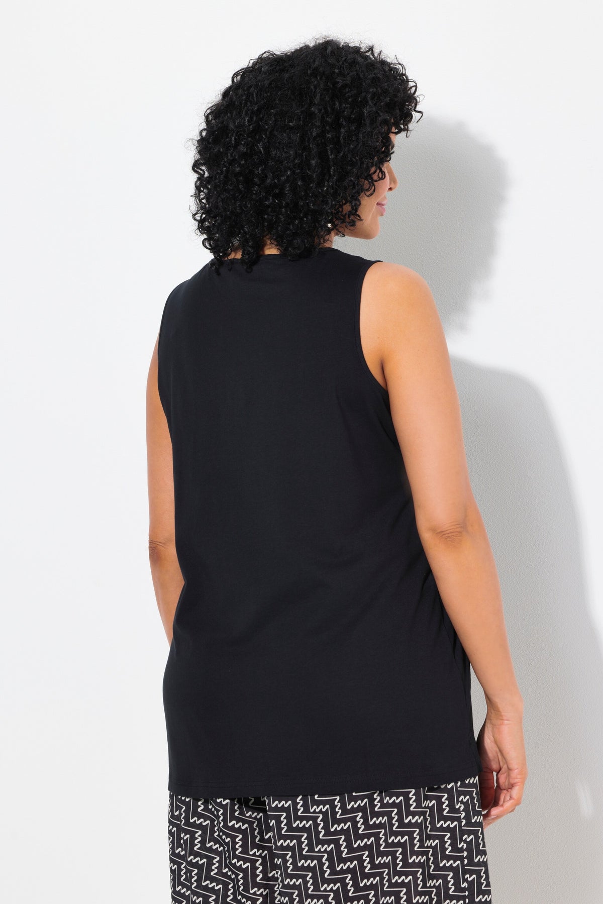 Ulla Popken Sleeveless Top in Black