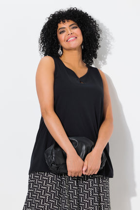 Ulla Popken Sleeveless Top in Black
