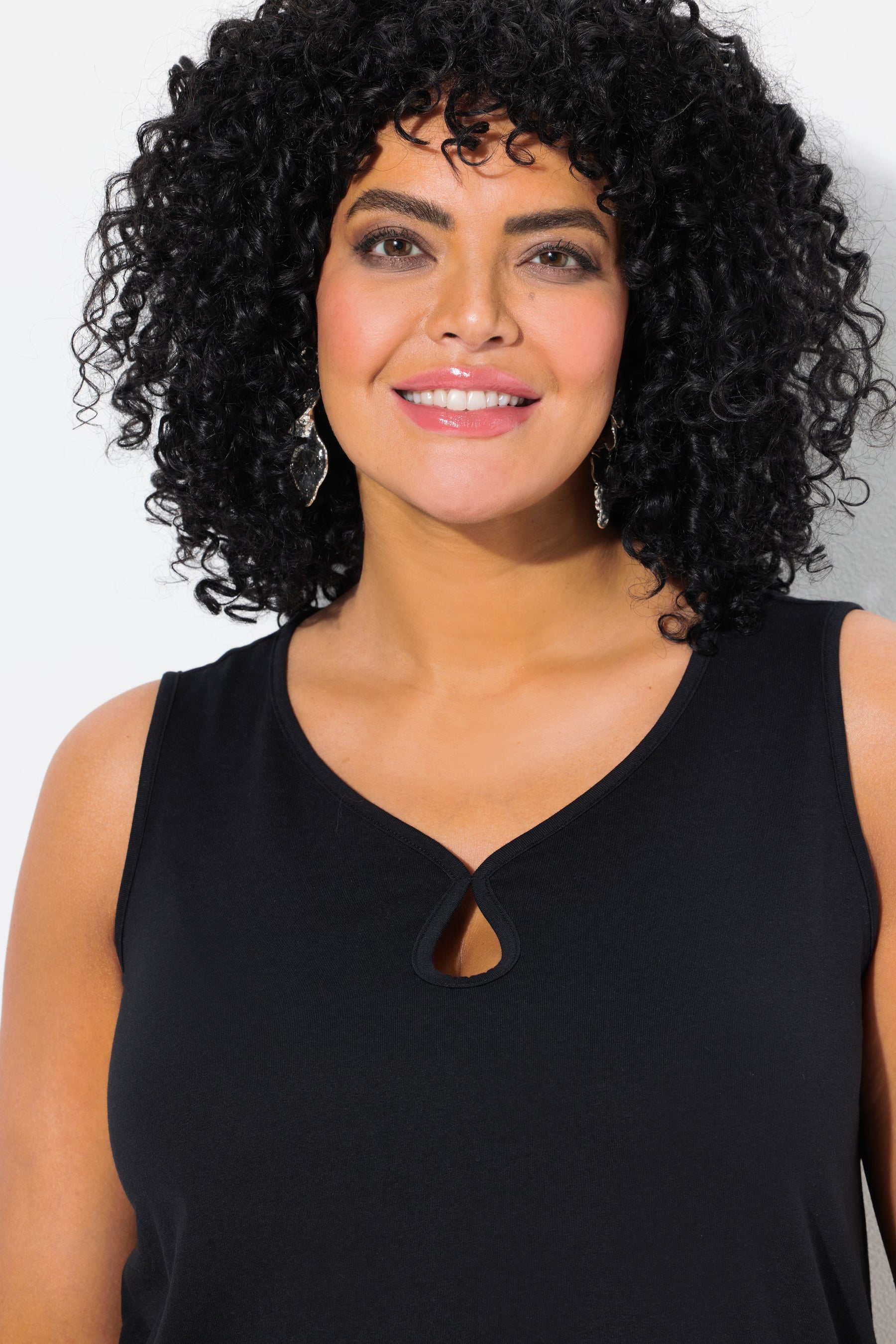 Ulla Popken Sleeveless Top in Black
