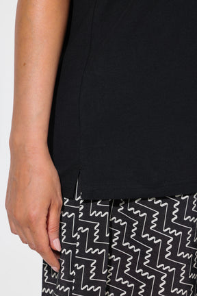 Ulla Popken Sleeveless Top in Black