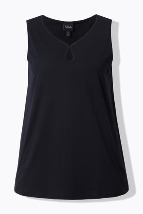 Ulla Popken Sleeveless Top in Black