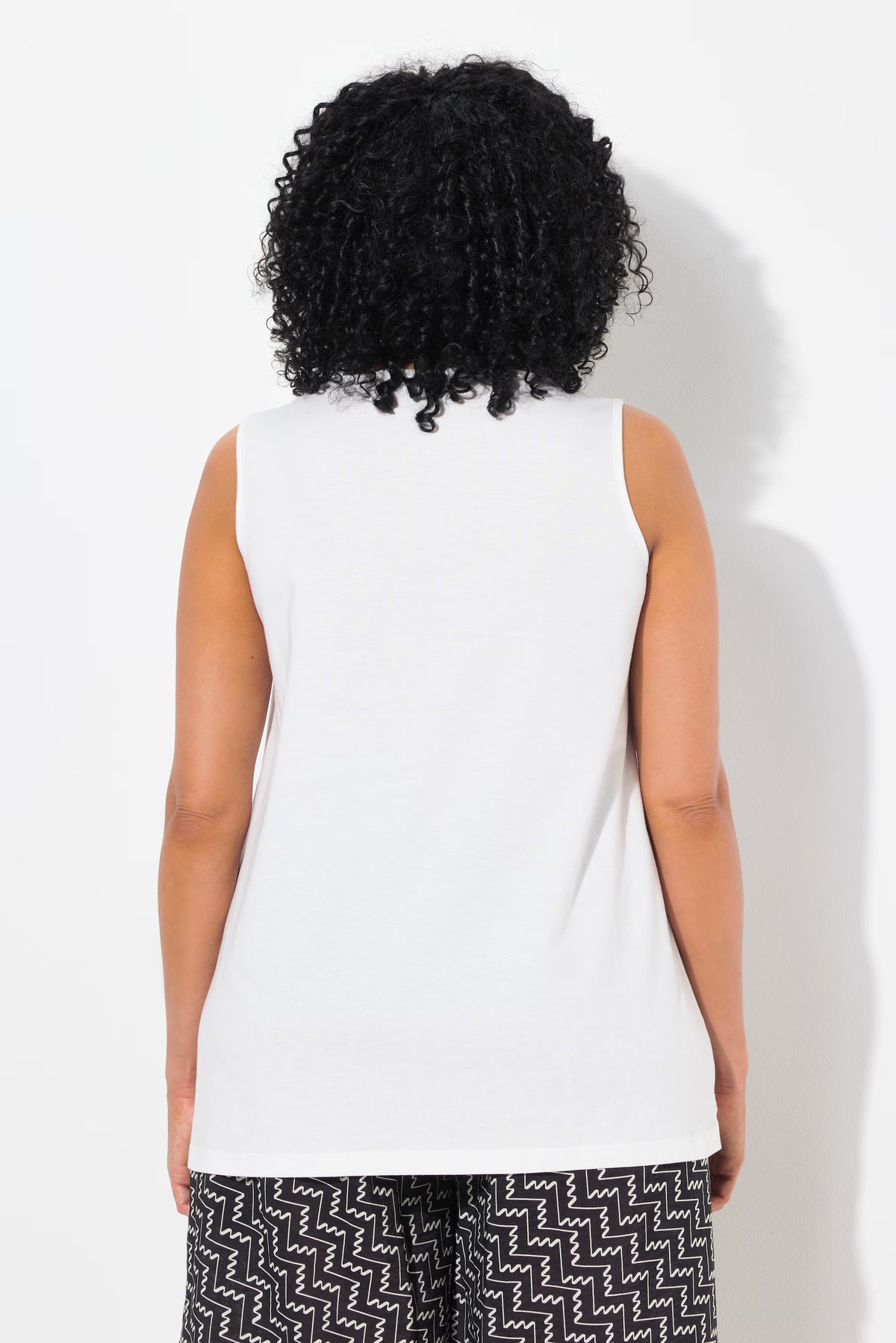 Ulla Popken Sleeveless Top in White