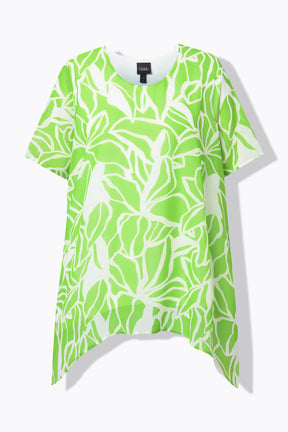 Ulla Popken Split Back Top in Green