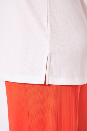 Ulla Popken Square Neck Vest Top in White